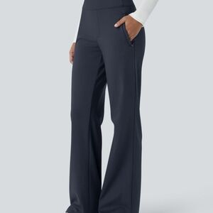 HALARA Wide Leg Navy Pants